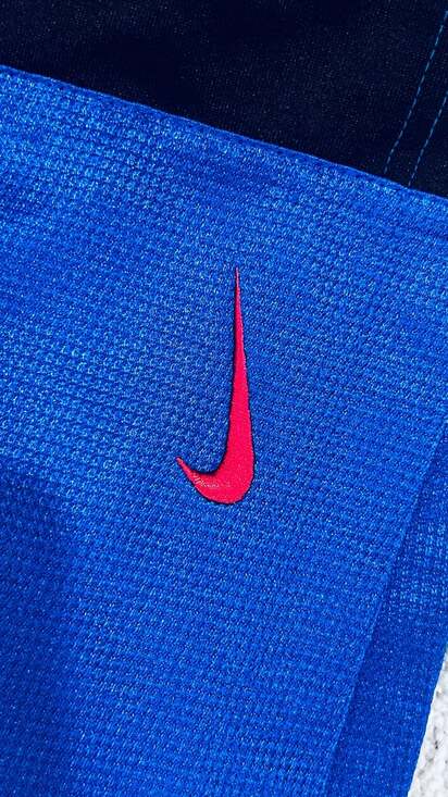 Nike Basketball Shorts Blue Black Red Swoosh Athletic Training Gym Men’s XXL - Picture 6 of 9